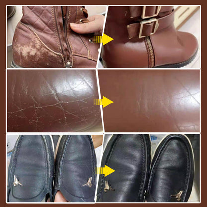 🌟Leather Paint & Repair Kit – 11 Vivid Colours, Protective Semi-Gloss Finish. Restores Shoes, Sofas & Accessories – Safe, Non-Toxic & Easy to Apply! 💪✨