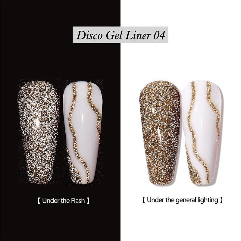 Reflective Glitter Gel Nail Polish Liner