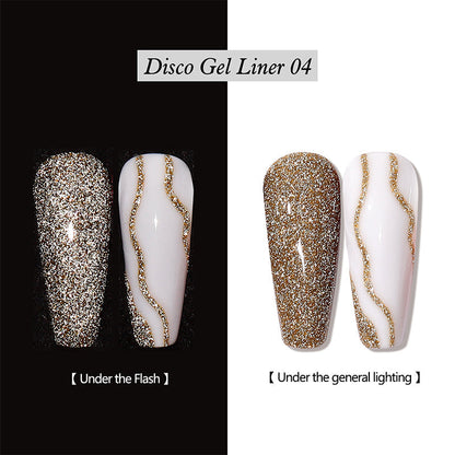 Reflective Glitter Gel Nail Polish Liner