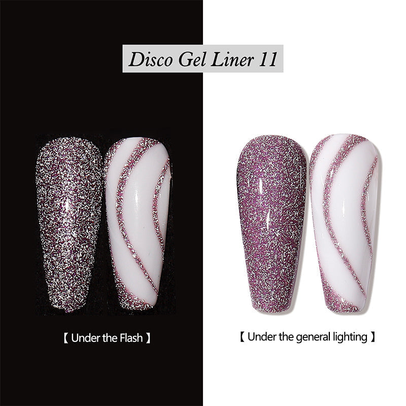 Reflective Glitter Gel Nail Polish Liner