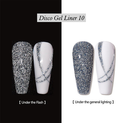 Reflective Glitter Gel Nail Polish Liner
