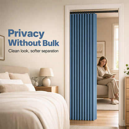 ⭐No-Drill Magnetic Accordion Door Curtain