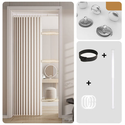 ⭐No-Drill Magnetic Accordion Door Curtain
