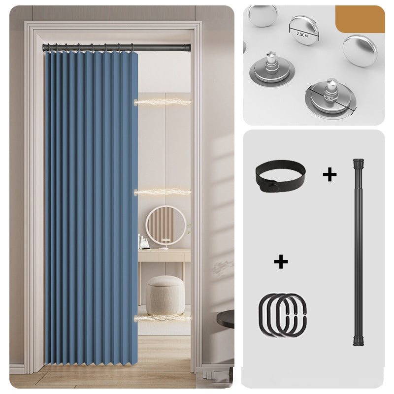 ⭐No-Drill Magnetic Accordion Door Curtain