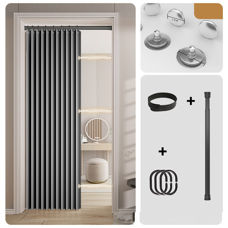 ⭐No-Drill Magnetic Accordion Door Curtain