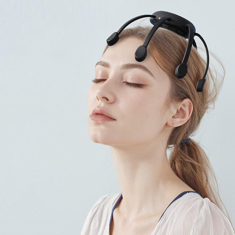 Cordless 8-Point Electric Scalp Massager – 4 Vibration Modes & USB-C Rechargeable