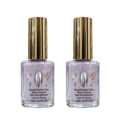 📢📢Buy 1 get 1 free !! ⏰Lilac Glossy Mirror Nail Strengthener