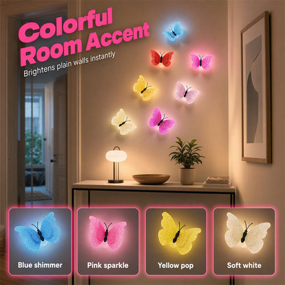 💝3D Adhesive Glowing Butterfly Night Light