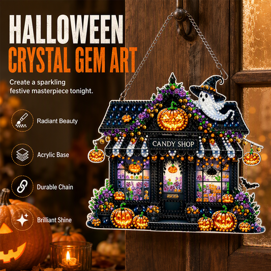Halloween DIY Sparkle Art Hanging Ornament Kit
