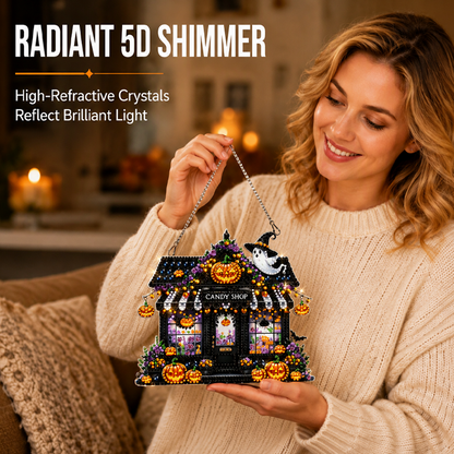 Halloween DIY Sparkle Art Hanging Ornament Kit