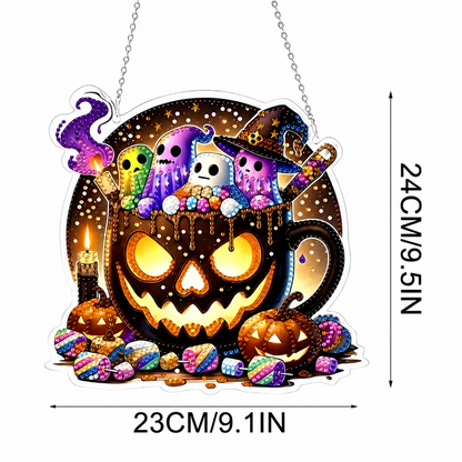 Halloween DIY Sparkle Art Hanging Ornament Kit