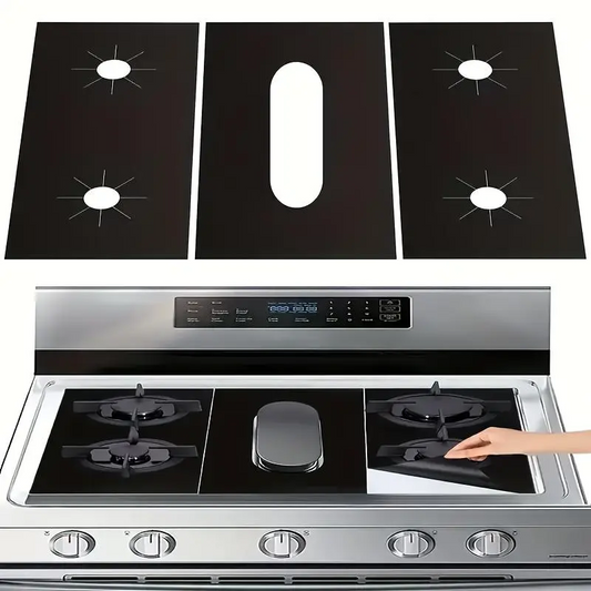 🔥 Reusable Gas Stove Burner Protectors – Heat-Resistant to 260°C, Non-Stick, Easy Clean – Keeps Your Stove Looking New! ✨