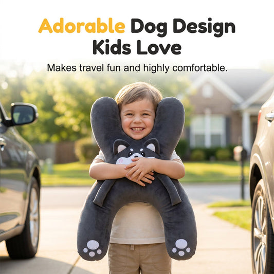 🚗Kids H‑Shape Car Travel Neck Pillow 🐼