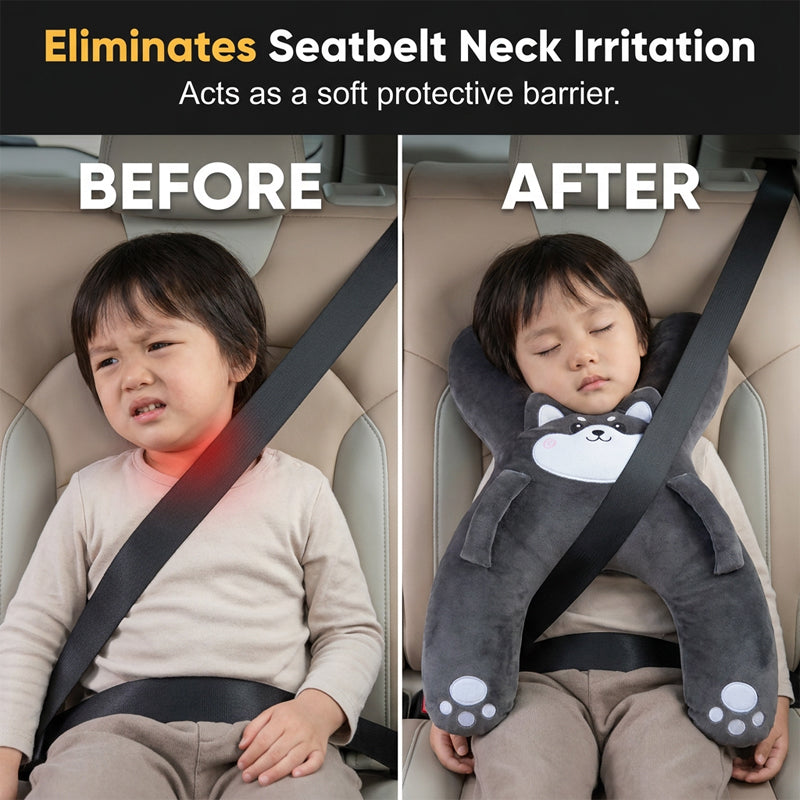 🚗Kids H‑Shape Car Travel Neck Pillow 🐼
