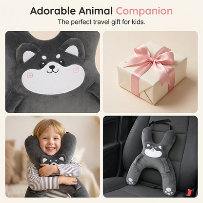 🚗Kids H‑Shape Car Travel Neck Pillow 🐼