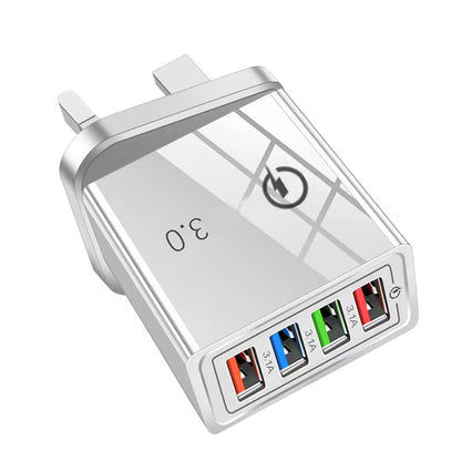 4-Port USB Charger Adapter