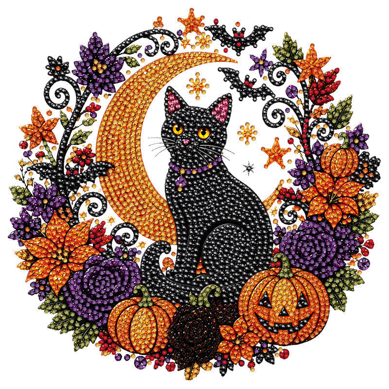🐈‍⬛ Portable Pumpkin Diamond Charm Hanging Ornament