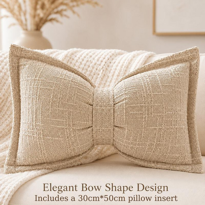 🛋️ Soft Chenille Bow-Shaped Throw Pillow – Ultra-soft, plush & decorative – Perfect for sofas, beds & cozy corners ✨