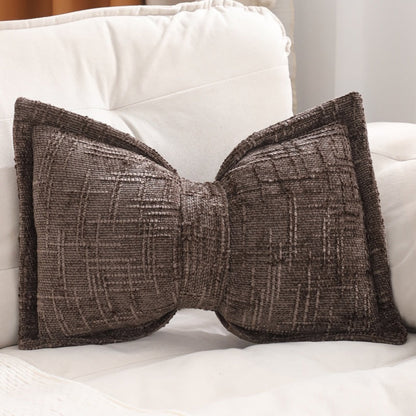 🛋️ Soft Chenille Bow-Shaped Throw Pillow – Ultra-soft, plush & decorative – Perfect for sofas, beds & cozy corners ✨