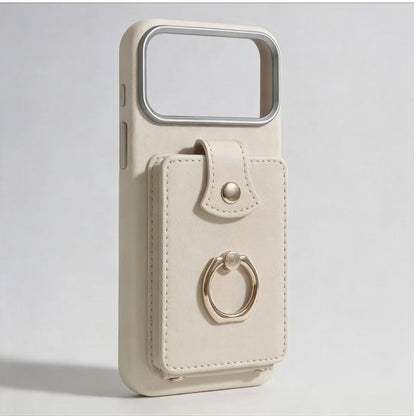 Magnetic Wallet Case with Ring Stand