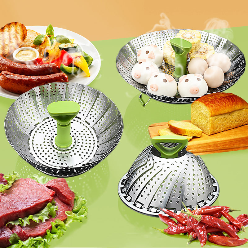🍲Stainless Steel Expandable Steamer Basket