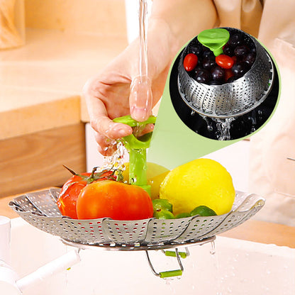 🍲Stainless Steel Expandable Steamer Basket