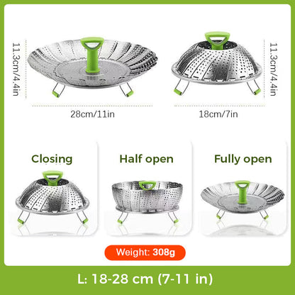 🍲Stainless Steel Expandable Steamer Basket