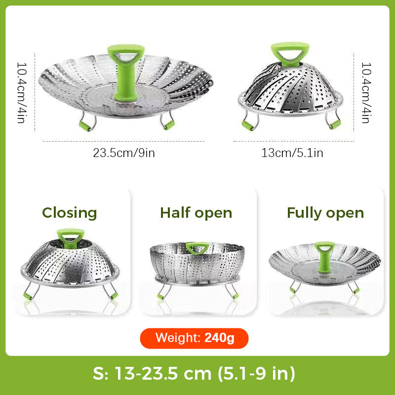 🍲Stainless Steel Expandable Steamer Basket