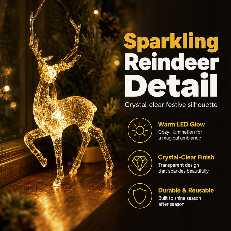 Christmas LED Reindeer String Lights