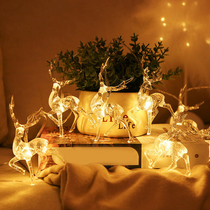 Christmas LED Reindeer String Lights