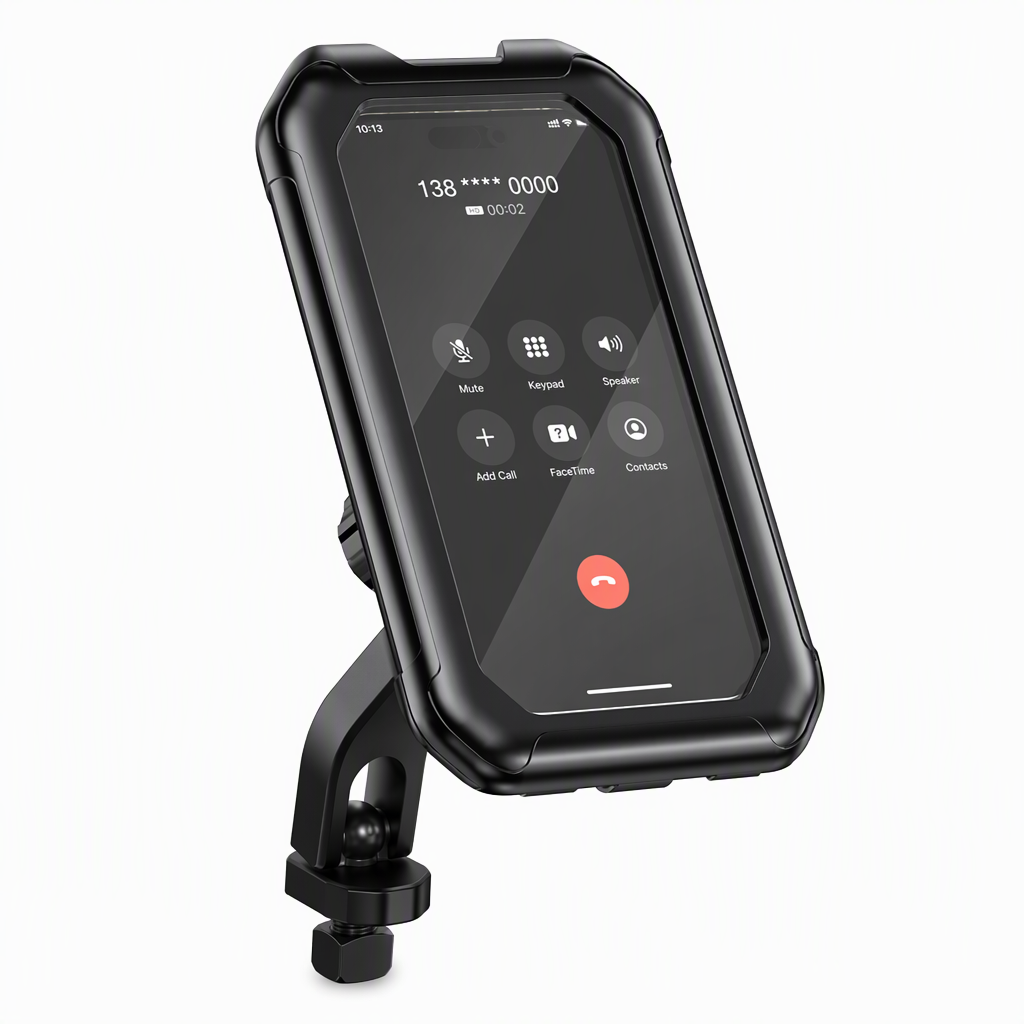 🚴 📱 Waterproof Bike Phone Mount – IPX6, Touch Screen & 360° Rotation – Secure Handlebar Navigation for Motorcycle & Bicycle 🌧️