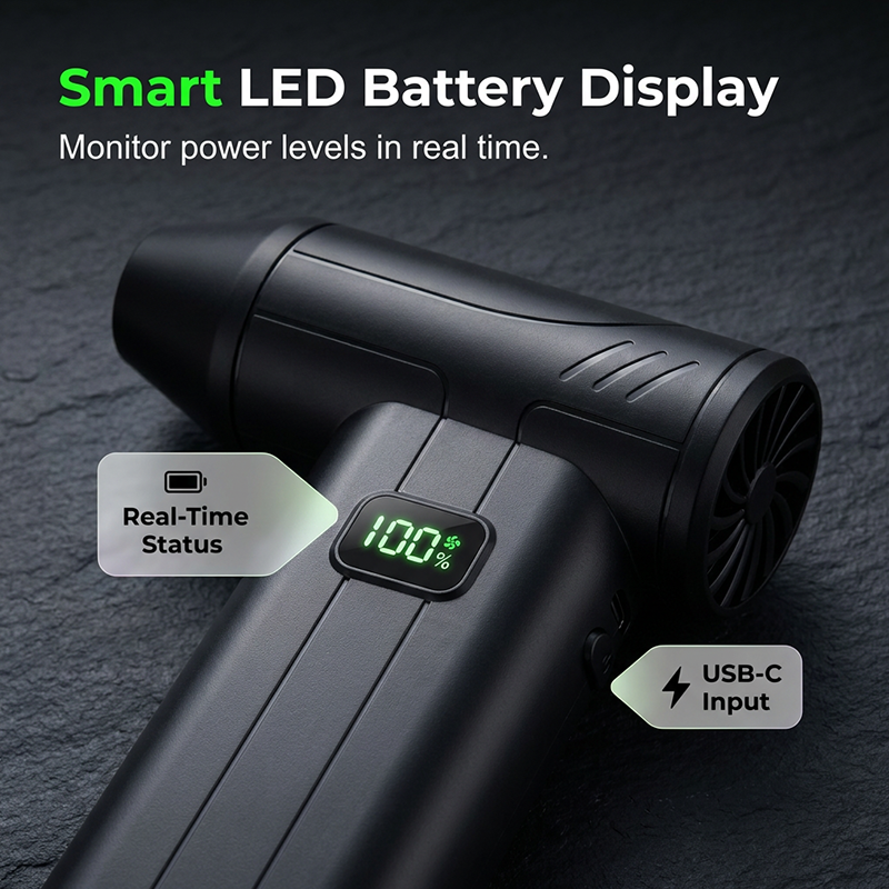 🌀 50% OFF! 💨 Portable Turbo Fan – Rechargeable & Powerful ✨