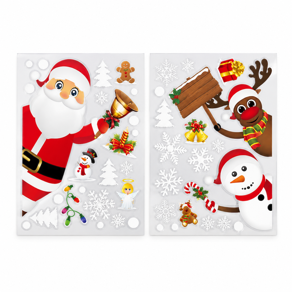 Christmas PVC Static Window Clings